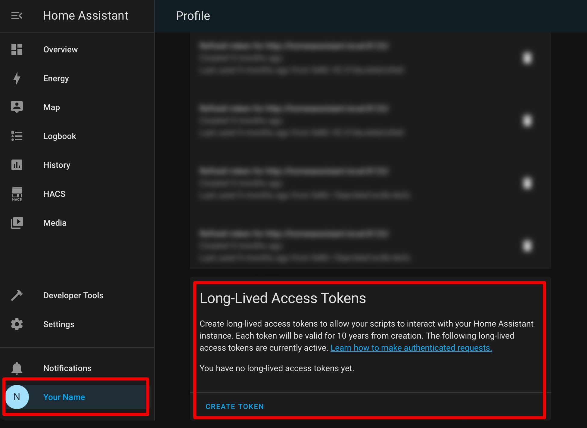 Home Assistant Profile Page Home Assistant Profile Page